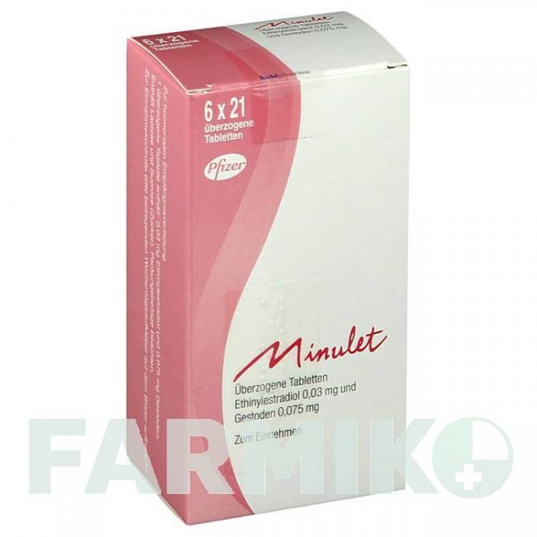 МІНУЛЕТ (MINULET) таблетки 6x21 шт - Гестоден, Етинілестрадіол KOHLPHARMA