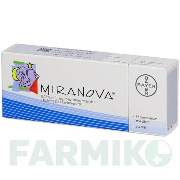 МИРАНОВА (MIRANOVA) таблетки 6x21 шт - Левоноргестрел, Этинилэстрадиол PHARMA GERKE