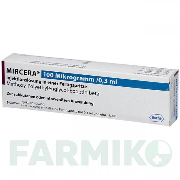 МИРЦЕРА (MIRCERA) 100 мкг/0,3 мл шприци 1 шт - Метокси-полиэтиленгликоль-эпоэтин бета ABACUS MEDICINE