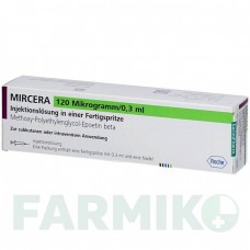 МИРЦЕРА (MIRCERA) 120 мкг/0,3 мл раствор 1 шт - Метокси-полиэтиленгликоль-эпоэтин бета EURIMPHARM