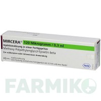МИРЦЕРА (MIRCERA) 120 мкг/0,3 мл розчин 1 шт - Метокси-поліетиленгліколь-епоетин бета ROCHE
