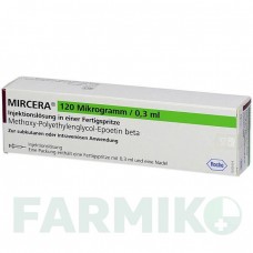 МИРЦЕРА (MIRCERA) 120 мкг/0,3 мл раствор 1 шт - Метокси-полиэтиленгликоль-эпоэтин бета ROCHE