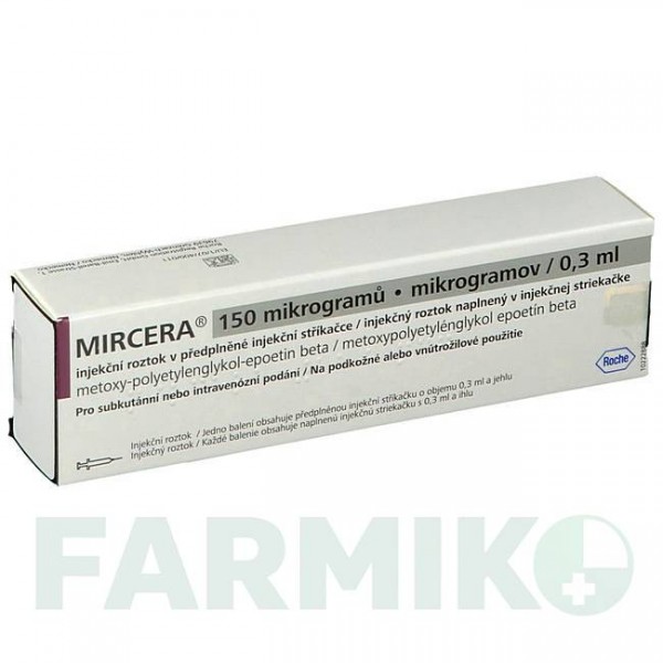 МИРЦЕРА (MIRCERA) 150 мкг/0,3 мл шприци 1 шт - Метокси-полиэтиленгликоль-эпоэтин бета EMRA-MED