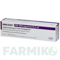 МИРЦЕРА (MIRCERA) 200 мкг/0,3 мл раствор 1 шт - Метокси-полиэтиленгликоль-эпоэтин бета 1 0 1 CAREFARM