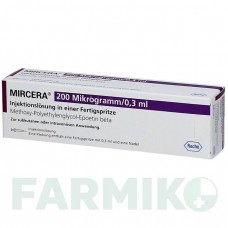 МИРЦЕРА (MIRCERA) 200 мкг/0,3 мл раствор 1 шт - Метокси-полиэтиленгликоль-эпоэтин бета 1 0 1 CAREFARM