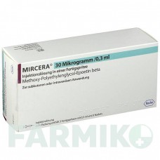 МИРЦЕРА (MIRCERA) 30 мкг/0,3 мл шприци 3 шт - Метокси-полиэтиленгликоль-эпоэтин бета ABACUS MEDICINE