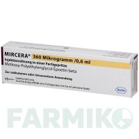 МИРЦЕРА (MIRCERA) 360 мкг/0,6 мл шприци 1 шт - Метокси-полиэтиленгликоль-эпоэтин бета ABACUS MEDICINE