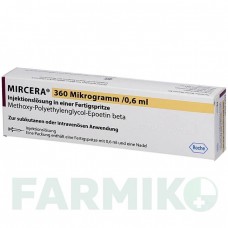 МИРЦЕРА (MIRCERA) 360 мкг/0,6 мл шприци 1 шт - Метокси-полиэтиленгликоль-эпоэтин бета ABACUS MEDICINE