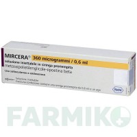 МИРЦЕРА (MIRCERA) 360 мкг/0,6 мл шприци 1 шт - Метокси-поліетиленгліколь-епоетин бета CC PHARMA