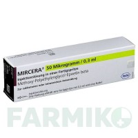 МИРЦЕРА (MIRCERA) 50 мкг/0,3 мл раствор 1 шт - Метокси-полиэтиленгликоль-эпоэтин бета ROCHE