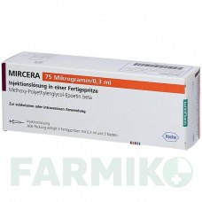 МИРЦЕРА (MIRCERA) 75 мкг/0,3 мл раствор 3 шт - Метокси-полиэтиленгликоль-эпоэтин бета EURIMPHARM