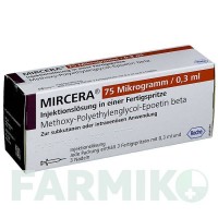 МИРЦЕРА (MIRCERA) 75 мкг/0,3 мл розчин 1 шт - Метокси-поліетиленгліколь-епоетин бета ROCHE