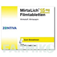 МИРТАЛИХ (MIRTALICH) 15 мг таблетки 20 шт - Миртазапин ZENTIVA