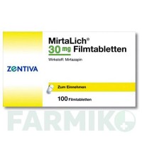 МИРТАЛИХ (MIRTALICH) 30 мг таблетки 100 шт - Миртазапин ZENTIVA