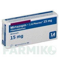 МІРТАЗАПІН (MIRTAZAPIN) 15 мг таблетки 20 шт - Міртазапін 1 A PHARMA