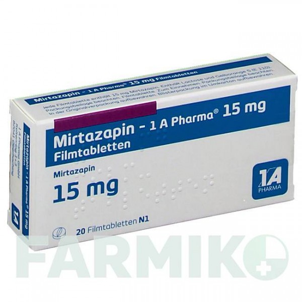 МИРТАЗАПИН (MIRTAZAPIN) 15 мг таблетки 20 шт - Миртазапин 1 A PHARMA