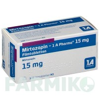 МІРТАЗАПІН (MIRTAZAPIN) 15 мг таблетки 100 шт - Міртазапін 1 A PHARMA