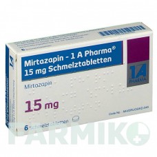 МІРТАЗАПІН (MIRTAZAPIN) 15 мг таблетки 6 шт - Міртазапін 1 A PHARMA