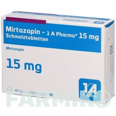 МІРТАЗАПІН (MIRTAZAPIN) 15 мг таблетки 48 шт - Міртазапін 1 A PHARMA