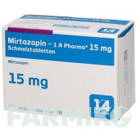 МІРТАЗАПІН (MIRTAZAPIN) 15 мг таблетки 96 шт - Міртазапін 1 A PHARMA