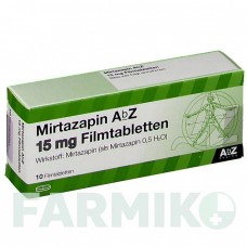 МІРТАЗАПІН (MIRTAZAPIN) 15 мг таблетки 10 шт - Міртазапін ABZ PHARMA