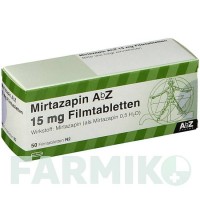 МІРТАЗАПІН (MIRTAZAPIN) 15 мг таблетки 50 шт - Міртазапін ABZ PHARMA