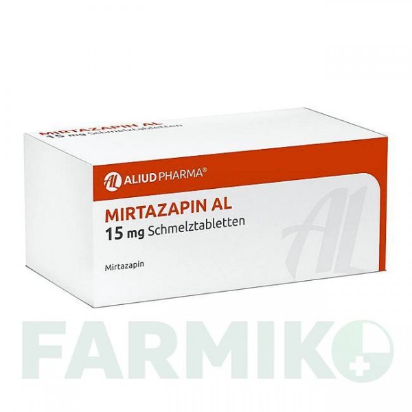 МИРТАЗАПИН (MIRTAZAPIN) 15 мг таблетки 48 шт - Миртазапин ALIUD PHARMA