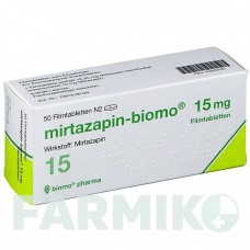 МИРТАЗАПИН (MIRTAZAPIN) 15 мг таблетки 50 шт - Миртазапин BIOMO PHARMA