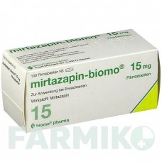 МИРТАЗАПИН (MIRTAZAPIN) 15 мг таблетки 100 шт - Миртазапин BIOMO PHARMA