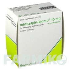 МИРТАЗАПИН (MIRTAZAPIN) 15 мг таблетки 96 шт - Миртазапин BIOMO PHARMA