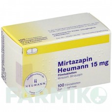 МІРТАЗАПІН (MIRTAZAPIN) 15 мг таблетки 100 шт - Міртазапін HEUMANN PHARMA