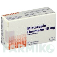 МІРТАЗАПІН (MIRTAZAPIN) 15 мг таблетки 50 шт - Міртазапін HEUNET PHARMA