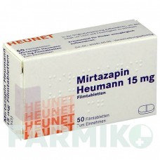 МІРТАЗАПІН (MIRTAZAPIN) 15 мг таблетки 50 шт - Міртазапін HEUNET PHARMA