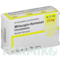 МІРТАЗАПІН (MIRTAZAPIN) 15 мг таблетки 50 шт - Міртазапін HORMOSAN PHARMA