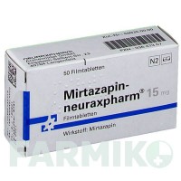 МИРТАЗАПИН (MIRTAZAPIN) 15 мг таблетки 50 шт - Миртазапин NEURAXPHARM