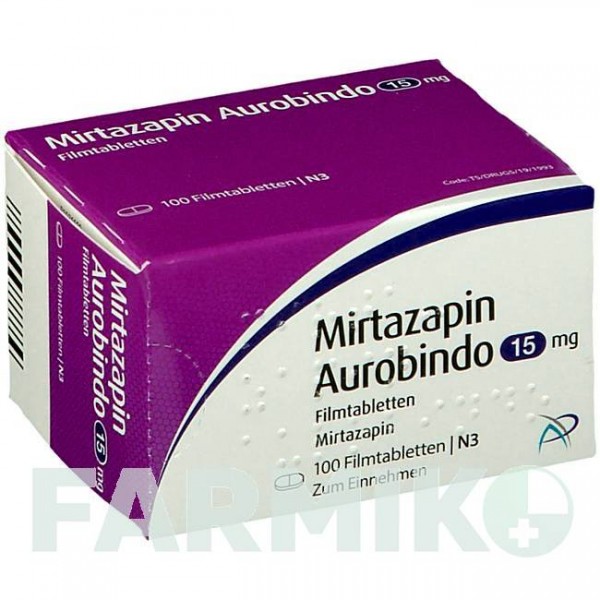 МІРТАЗАПІН (MIRTAZAPIN) 15 мг таблетки 100 шт - Міртазапін PUREN PHARMA