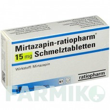 МІРТАЗАПІН (MIRTAZAPIN) 15 мг таблетки 18 шт - Міртазапін RATIOPHARM