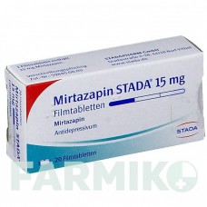 МИРТАЗАПИН (MIRTAZAPIN) 15 мг таблетки 20 шт - Миртазапин STADAPHARM