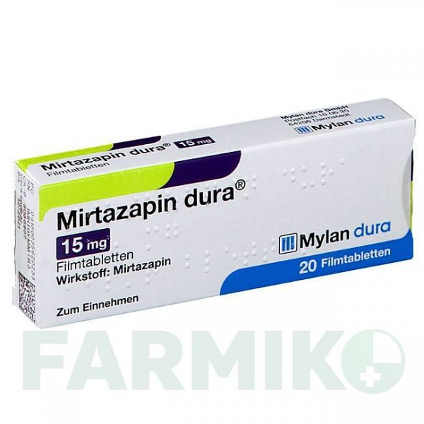МИРТАЗАПИН (MIRTAZAPIN) 15 мг таблетки 20 шт - Миртазапин VIATRIS