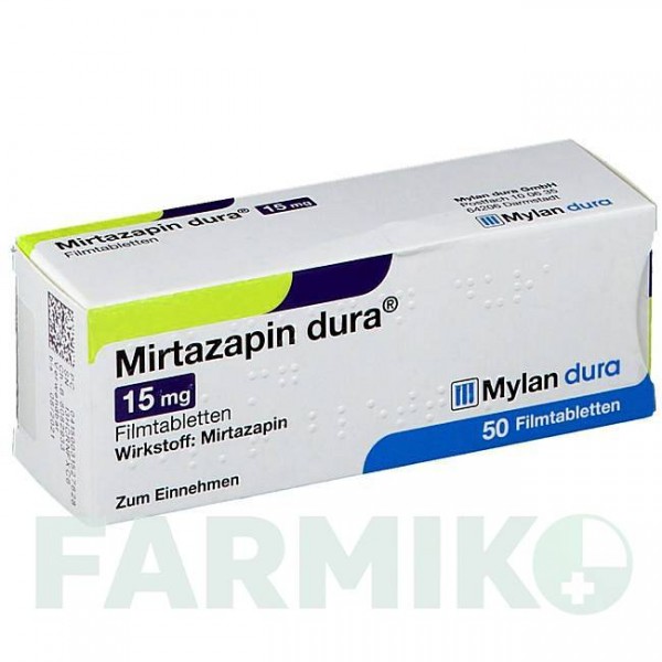 МИРТАЗАПИН (MIRTAZAPIN) 15 мг таблетки 50 шт - Миртазапин VIATRIS