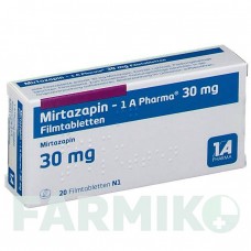 МИРТАЗАПИН (MIRTAZAPIN) 30 мг таблетки 20 шт - Миртазапин 1 A PHARMA