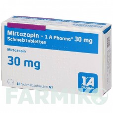 МІРТАЗАПІН (MIRTAZAPIN) 30 мг таблетки 18 шт - Міртазапін 1 A PHARMA