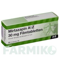 МІРТАЗАПІН (MIRTAZAPIN) 30 мг таблетки 20 шт - Міртазапін ABZ PHARMA