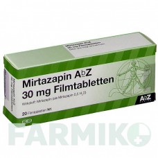 МИРТАЗАПИН (MIRTAZAPIN) 30 мг таблетки 20 шт - Миртазапин ABZ PHARMA