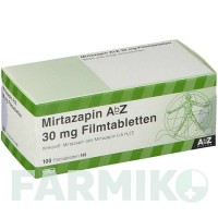МИРТАЗАПИН (MIRTAZAPIN) 30 мг таблетки 100 шт - Миртазапин ABZ PHARMA
