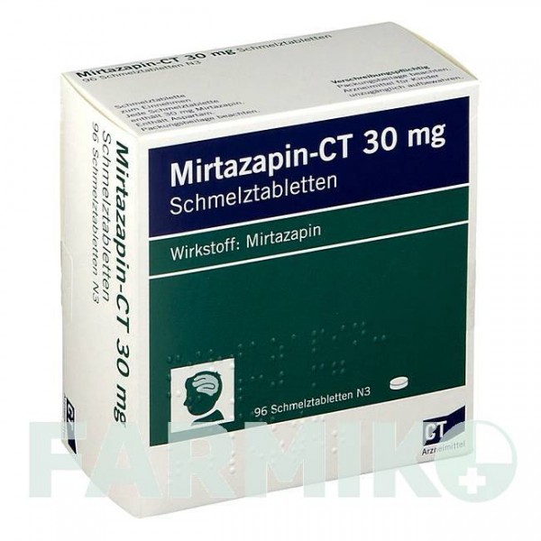 МИРТАЗАПИН (MIRTAZAPIN) 30 мг таблетки 96 шт - Миртазапин ABZ PHARMA