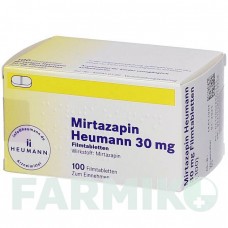 МІРТАЗАПІН (MIRTAZAPIN) 30 мг таблетки 100 шт - Міртазапін HEUMANN PHARMA
