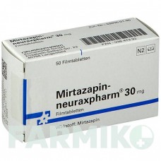 МІРТАЗАПІН (MIRTAZAPIN) 30 мг таблетки 50 шт - Міртазапін NEURAXPHARM