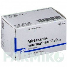 МІРТАЗАПІН (MIRTAZAPIN) 30 мг таблетки 100 шт - Міртазапін NEURAXPHARM