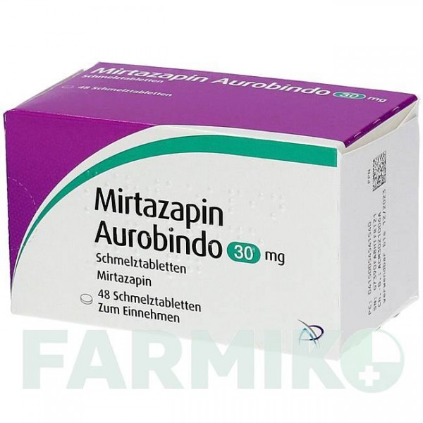 МИРТАЗАПИН (MIRTAZAPIN) 30 мг таблетки 48 шт - Миртазапин PUREN PHARMA